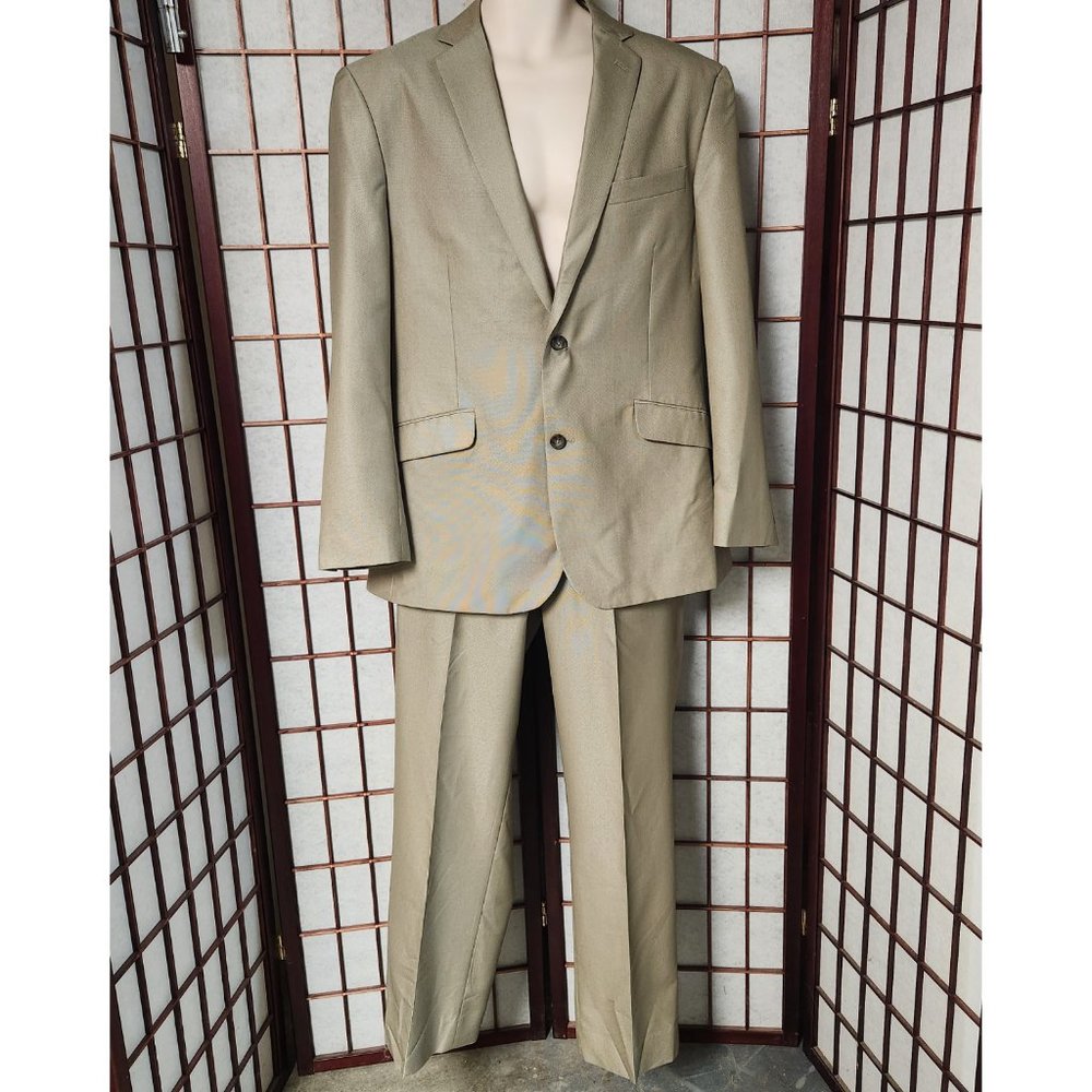 Billy London UK  Tan Suit Jacket 42R Pants 36x32